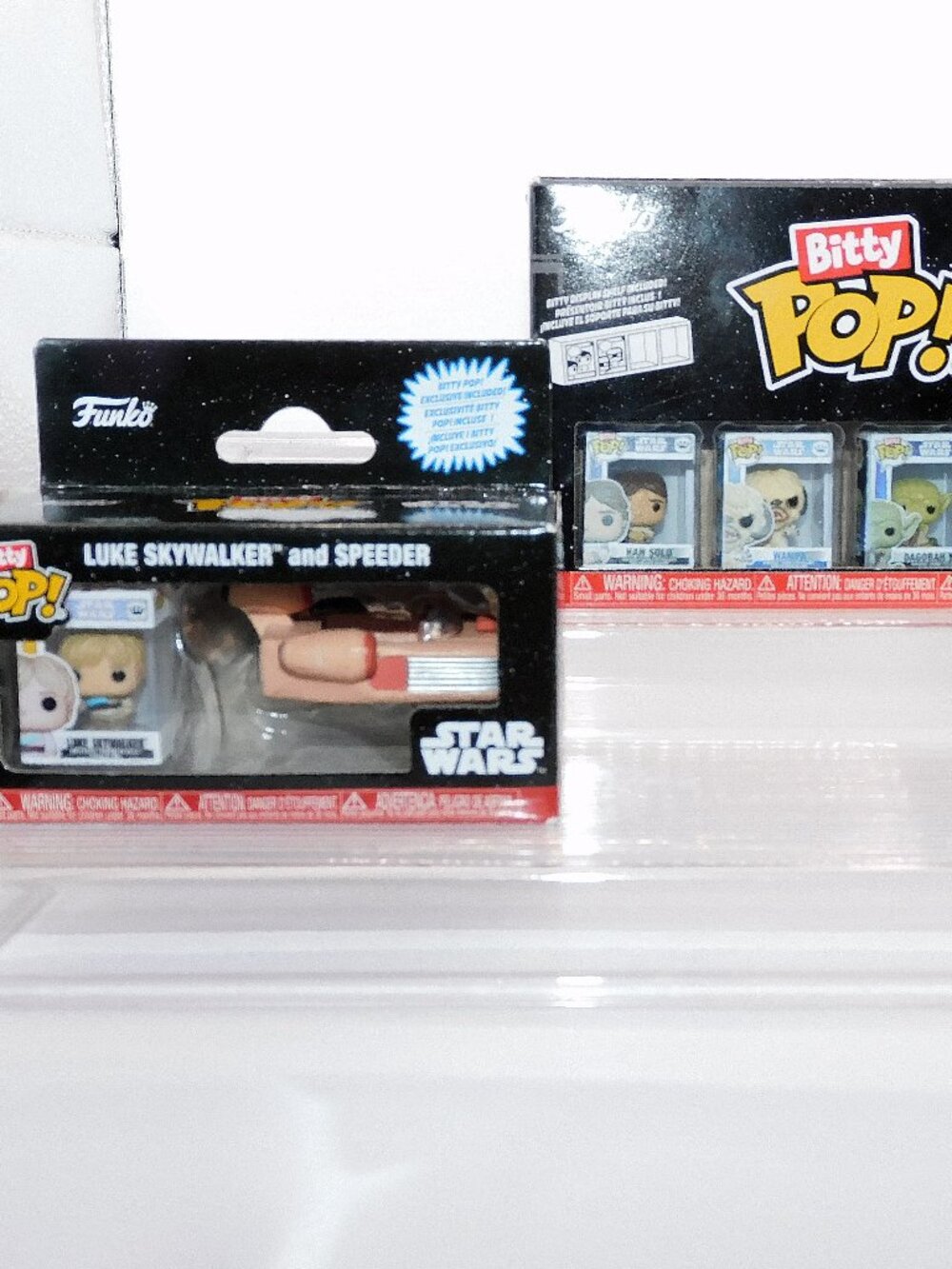 Funko Bitty Pop Star Wars 6 Piece Luke Skywalker Han Solo Princess Leia Yoda NEW